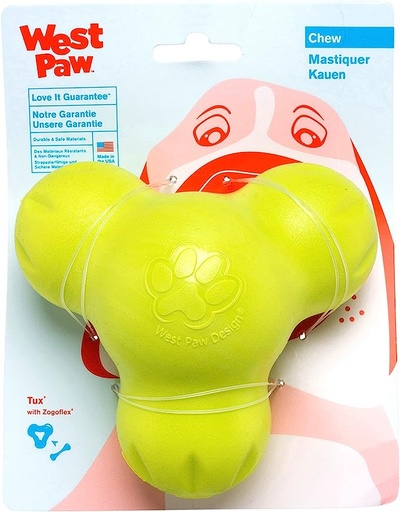 [848] West Paws Zogoflex Tux Treat Toy Green Small