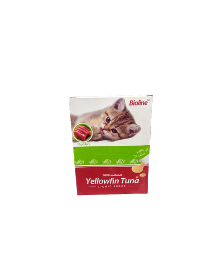 [6970117123333] Bioline Cat Treats Yellowfin Tuna 24x15gm