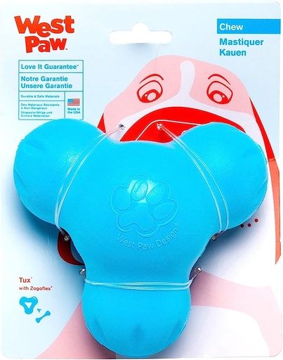 [849] West Paws Zogoflex Tux Treat Toy Blue Small