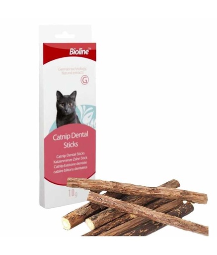 [6970117120295] Bioline Catnip Dental Sticks 10gm
