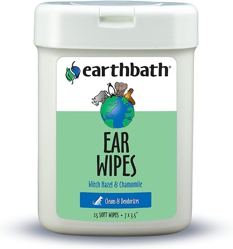 [903] Earthbath All Natural Specialty Ear Wipes 25Pcs