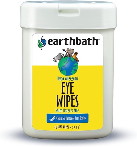 [904] Earthbath All Natural Specialty Eye Wipes White 25pcs