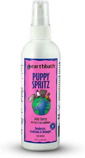 [933] Earthbath Deodorizing Puppy Spritz with Wild Cherry Scent Spray also Conditions & Detangles 8oz