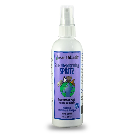 [934] Earthbath 3in1 Deodorizing Spritz Mediterranean Magic Rosemary also Conditions & Detangles 8oz