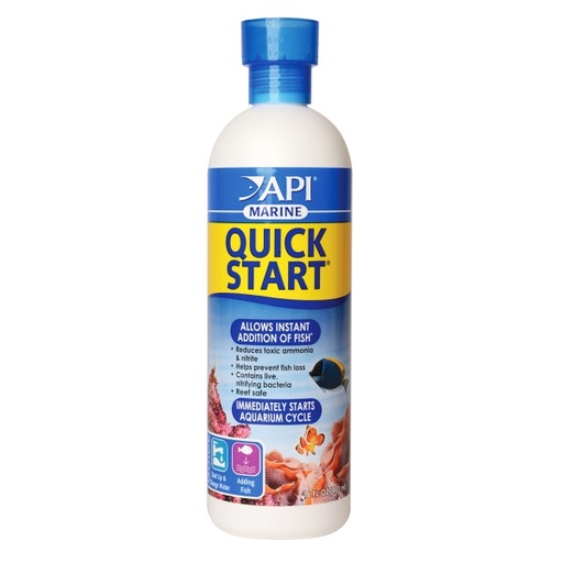 [AI389D] API Marine Quick Start 16oz / 473ml Nitrifying Bacteria to Immediately Start Saltwater Aquarium Reef Safe