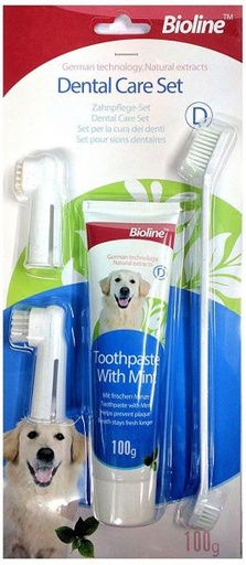 [6970117120943] Bioline Dental Hygiene Set Mint 100gm