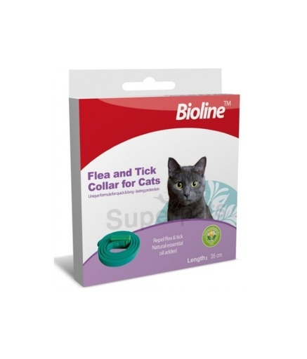 [6970117120417] Bioline Flea & Tick Collar Cat 35cm