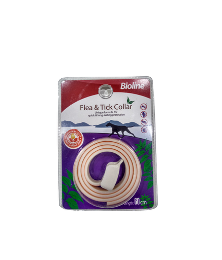 [6970117124484] Bioline Flea & Tick Collar Dog Eucalyptus & Lemon 60cm