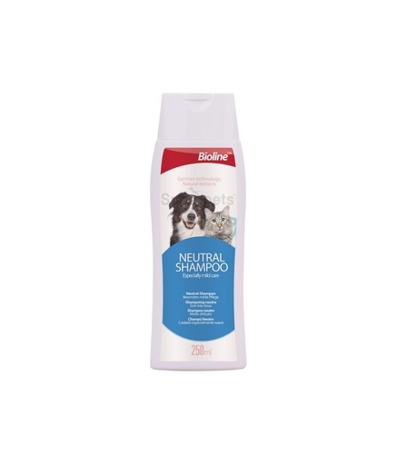[6970117120066] Bioline Neutral Shampoo for Cats & Dogs 250ml