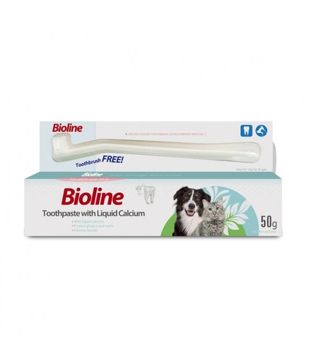 [6970117124194] Bioline Toothpaste with Liquid Calcium 50gm