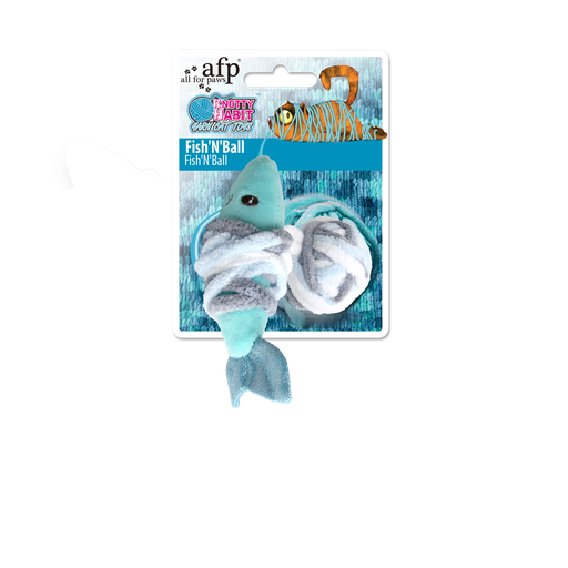 [AP2940] afp-All for Paws Knotty Habit Fish and Ball