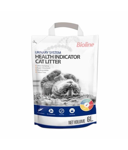 [6970117124033] Bioline Urinary System Health Indicator Cat Litter 6L