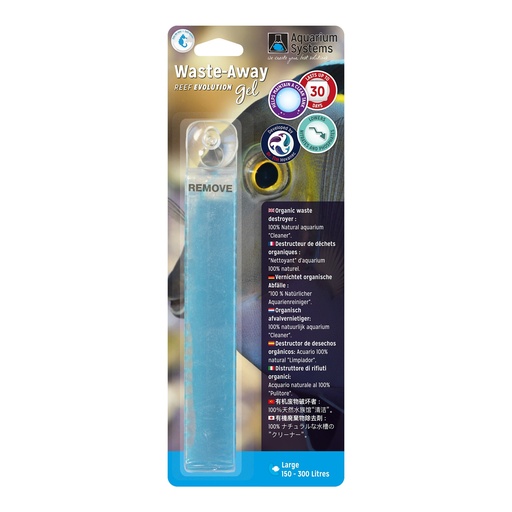 [AS218051] Aquarium Systems Waste-Away Gel Marine Single Pack Large 150/300L