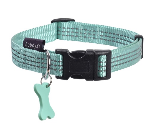 [BOCLSAFE1_62_025] Bobby Safe Collar Lagon Large