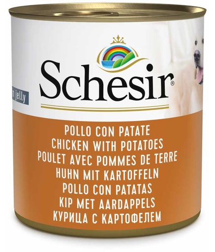 [C01064725] Schesir Dog Can Chicken with Potatoes 285gm