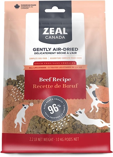 [CJ1602] Zeal Canada Air-Dried Grain Free Dog Food Beef Recipe 1kg