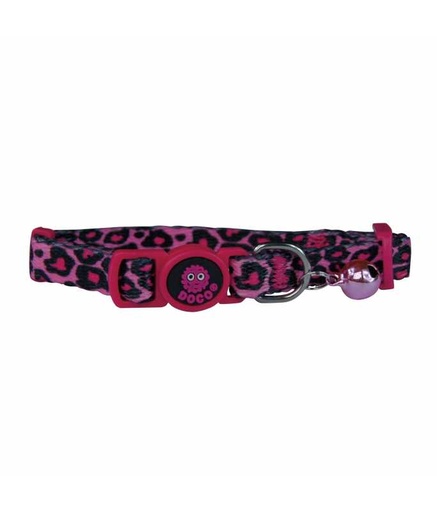 [DCAT002-O4] Doco LOCO Cat Collar Pattern Printed (DCAT002) Texture - Pink Leopard