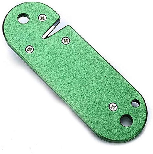 [E118_GRN] Pocket Knife Sharpener Tungsten Steel Outdoor Survival EDC DIY Camping Knife Sharpening Green
