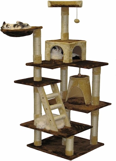 [F211] Go Pet Club Cat Tree Condo Furniture 72inch