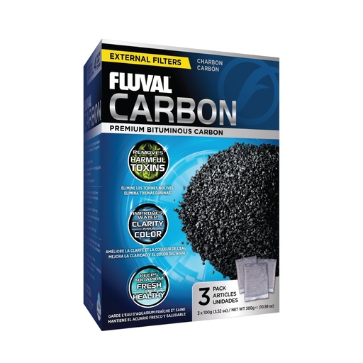 [HAA1440] Fluval Carbon Nylon Bags 3x100gm