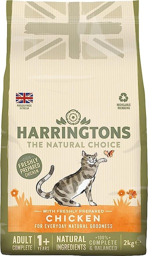 [HARRCATCN-2KG] Harringtons Complete Chicken Adult Dry Cat Food 2kg