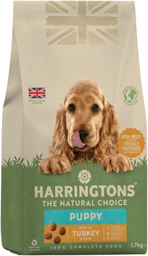 [HARRPUPT-1.7KG] Harringtons Complete Puppy Turkey & Rice Dry Food 1.7kg