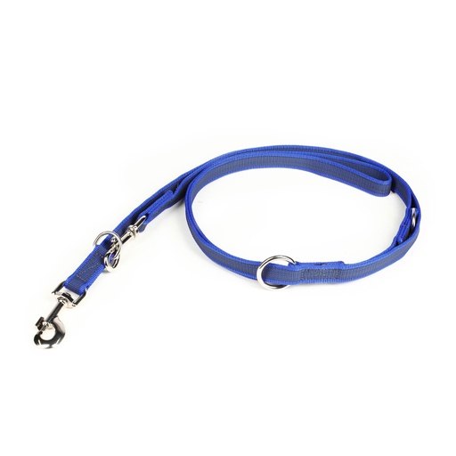 [JL216GM-B-DP] Julius-K9 Super Grip Leash Adjustable Blue & Gray 20mm x 2.2m