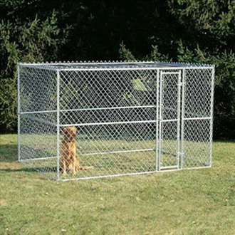 [K91066] MidWest K9 Large Steel Chain Link Portable Kennel