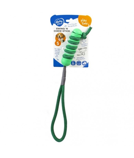[LR12422] Duvo Swing and Chew Sticks Green 12.2x3.2x3.2cm