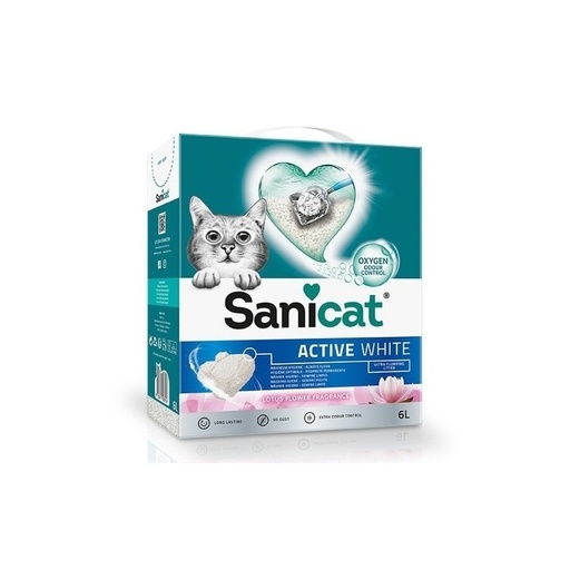 [SNPSANACWLS06L31] Sanicat Active White Lotus Flower Clumping Cat Litter 6L 