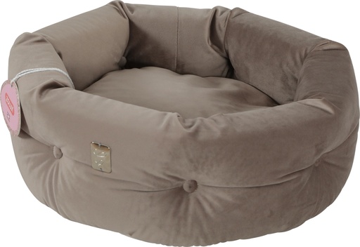 [ZL500242] Zolux Cat Chambord Chesterfield Pet Bed, 41 cm Size, Taupe - Cat Bedding