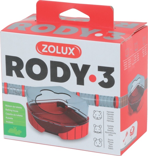 [ZL206039] Zolux RODY3 Litter Box Grenadine
