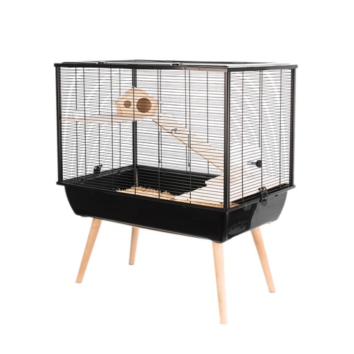 [ZL205622NOI] Zolux Neo Silta Small Rodent Cage L 77.5 x D 47.5 x H 87.5 cm Black