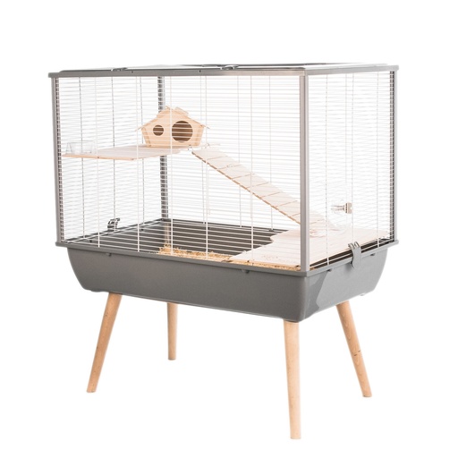 [ZL205622GRI] Zolux Neo Silta Small Rodent Cage L 77.5 x D 47.5 x H 87.5 cm Grey