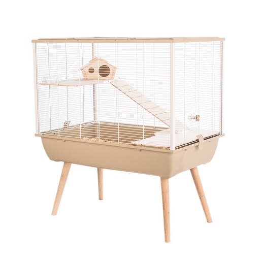 [ZL205622BEI] Zolux Neo Silta Small Rodent Cage L 77.5 x D 47.5 x H 87.5 cm Beige