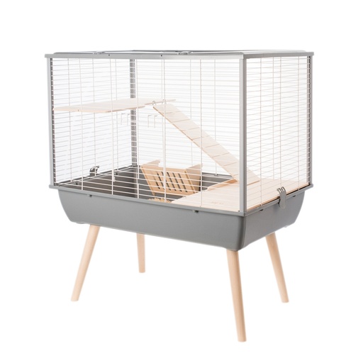 [ZL205621GRI] Zolux Neo Muki Large Rodent Cage L 77.5 x D 47.5 x H 87.5 cm Grey