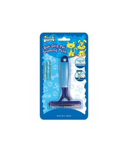 [STB2074] Pado Soleil Pets Pet Grooming Rake 13.5x8.8cm