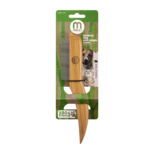 [MI6280020] Mikki Bamboo Anti Tangle Comb Flea