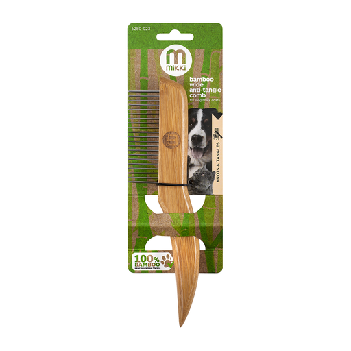 [MI6280023] Mikki Bamboo Anti Tangle Comb Wide