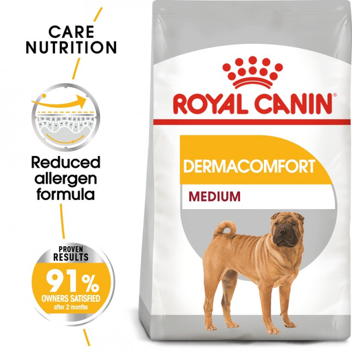 [RO305300] Royal Canin CCN Canine Care Nutrition Medium Dermacomfort Dog Food 12kg