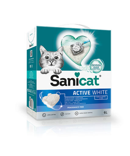 [SNPSANACWUS06L31] Sanicat Active Unscented Clumping Cat Litter White 6L