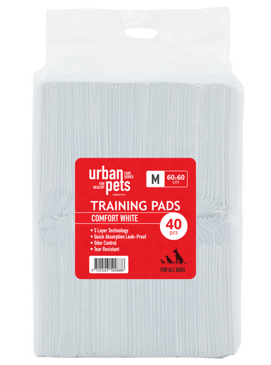 [UR00886] Urban Pets Value Puppy Pads 40pcs Medium 60x60cm