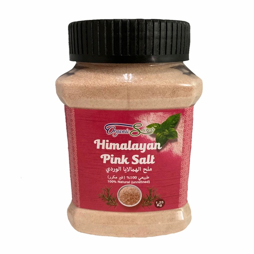 [HPS-SPRFNE] Organic Secrets Himalayan Pink Salt - Superfine Jar - 1.25 Kg