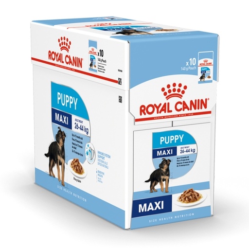 [RO307690] Royal Canin SHN Size Health Nutrition Maxi Puppy Wet Food Pouches 10x140gm