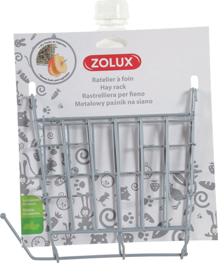 [ZL206871] Zolux Metal Hay Rack Grey