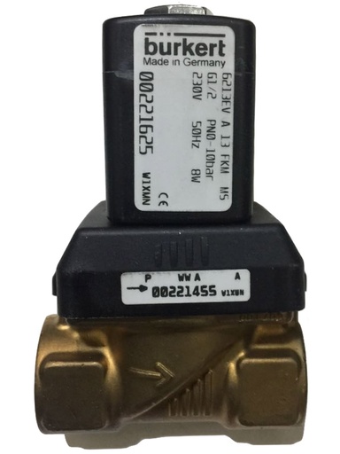 [ES-0206374] Sander Spares Burkert 2/2Way Electric Solenoid Valve 1/2" 230V/50Hz