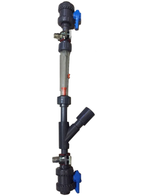[ES-495.3] Sander Measuring Flow Fitting d25mm with Flowmeter d20