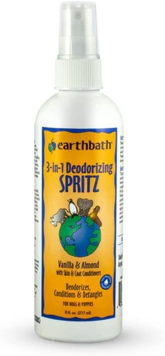 [930] Earthbath Natural Deodorizing Spritz Vanilla Almond Scent Pump Spray 8oz