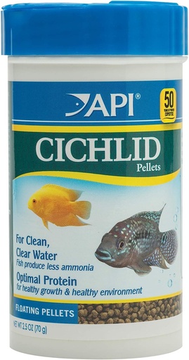 [AI825B] API Cichlid Pellets 2.5oz / 70gm Floating Aquarium Fish Food