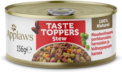 [TT3520RE-A-156G] Applaws Topper in Stew Beef with Veg Dog Tin 156gm